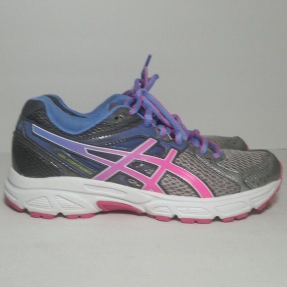 Asics Gel Contend 2 running sneakers gray pink size 5 athletic shoes - Picture 4 of 8